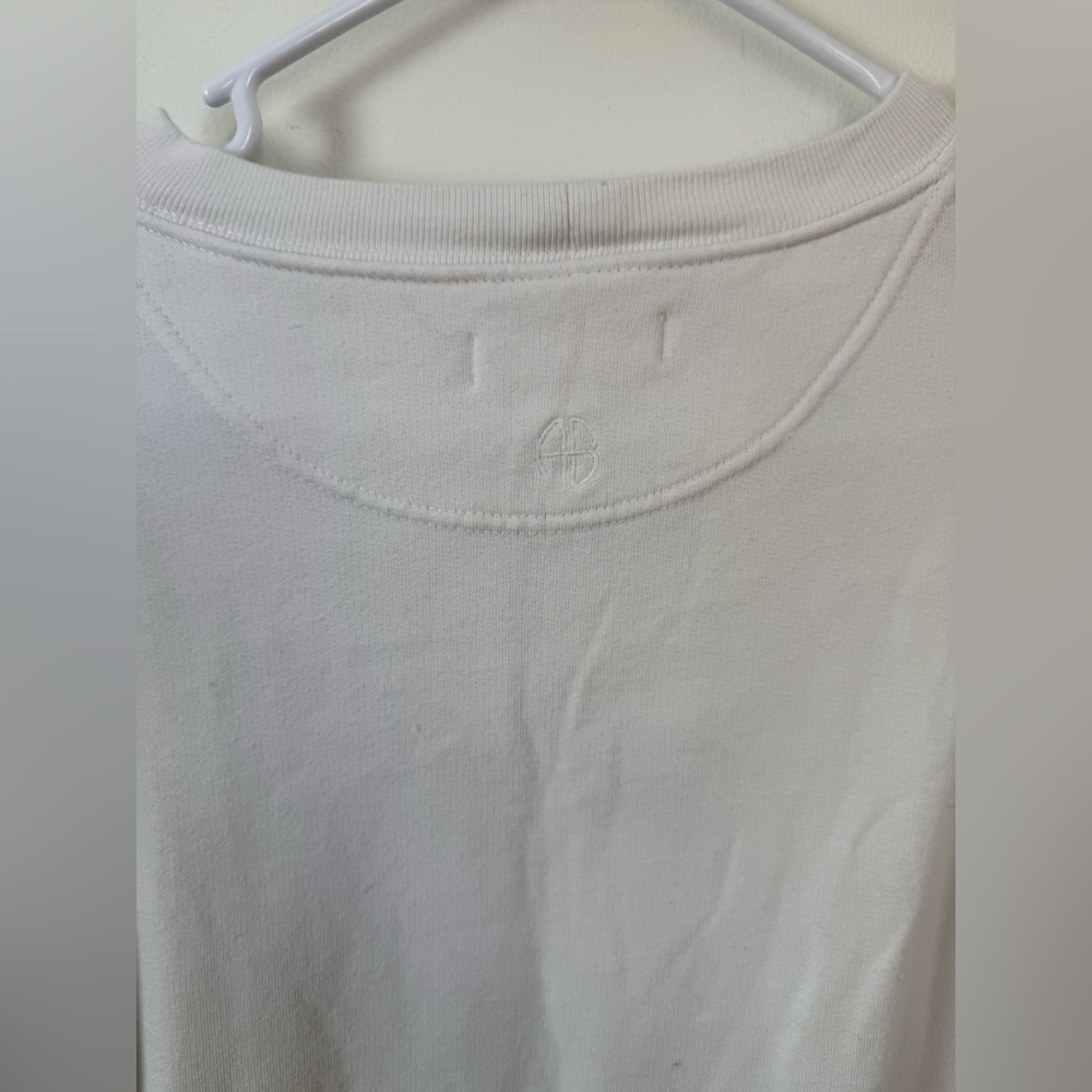 Anine Bing Ramona Empowerment Sweatshirt In White Medium - Picture 5 of 7